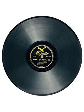 Louis Prima Whatta Ya Gonna Do 10in Shellac 78 RPM Records Majestic 7191 Vintage